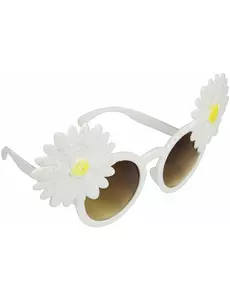 Lunettes marguerites blanches adulte