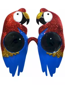 Lunettes perroquet paillettées adulte