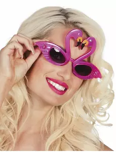 Lunettes flamant rose adulte