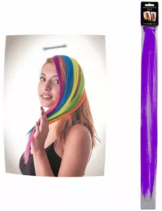 Paarse haarclip extension