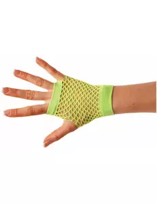 Korte groene visnet handschoenen voor volwassenen
