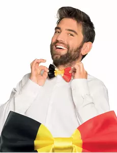 Volwassen Belgische supporters vlinderdas