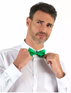 Noeud papillon vert adulte