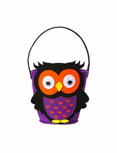 Panier petit hibou violet