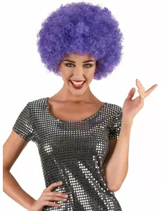 Perruque clown violette confort adulte