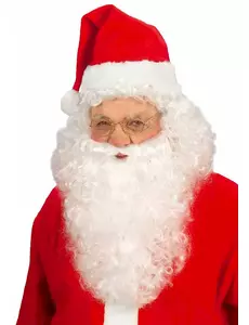 Perruque avec barbe Père Noël adulte