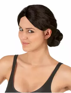 Bruine prinsessen pruik voor vrouwen - 290 g