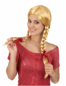 Blonde pruik met vlechten voor vrouwen