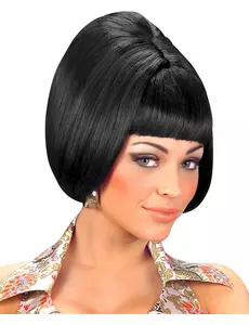 Perruque carré noire femme