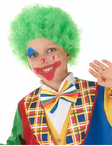 Perruque clown enfant verte