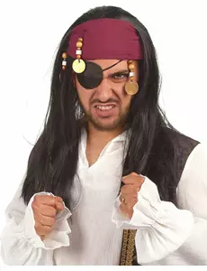 Perruque de pirate adulte