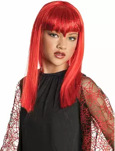 Perruque diablesse rouge fille