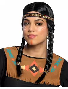 Perruque indienne tressée femme