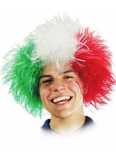 Italiaanse supporter pruik