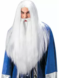 Magische pruik met volwassen baard