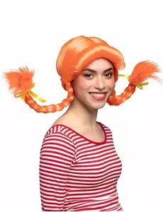 Perruque orange femme