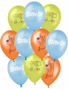 10 Ballonnen latex Scooby Doo™ 25 x 32 cm