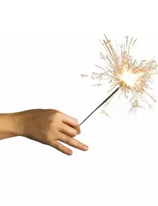 10 Cierges magiques argentés 16 cm