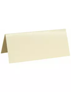 10 marque-places rectangulaires ivoire 3 x 7 cm
