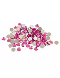 100 petits confettis de table ronds fuchsia de 0,6 cm