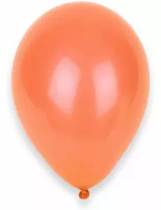 12 ballons couleur pêche de 28 cm