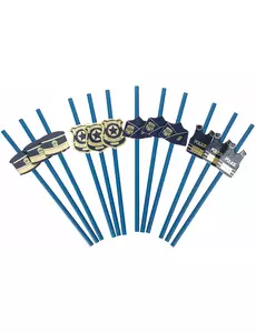 12 politie rietjes 19,5 cm