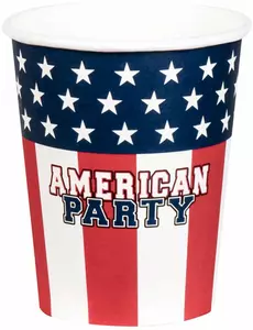10 Gobelets en carton American party 21 cl