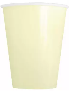 14 Gobelets en carton ivoires 266 ml