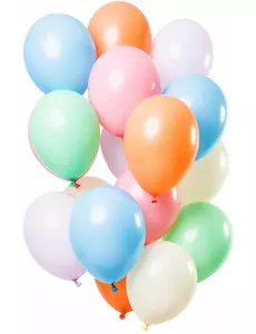 15 Ballons en latex pastel 33 cm