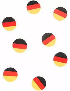 150 confettis de table drapeau Allemagne