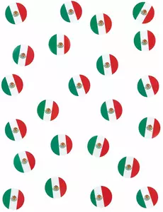 150 Confettis de table drapeaux Mexique