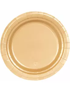16 goudkleurige kartonnen borden