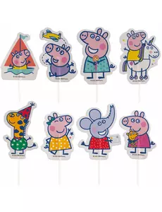 16 Cake Toppers en papier Peppa pig™