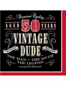 Set van servetten Vintage 50 jaar