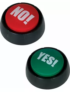 2 Buzzers Yes No drankspel 9 cm
