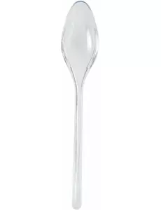 20 kristallen plastic dessertlepels 14 cm