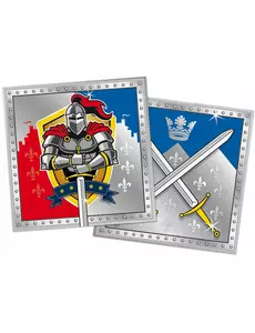 20 Serviettes chevaliers 33x33cm