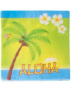 20 Serviettes en papier Aloha 33 x 33 cm