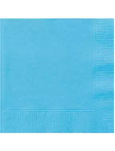 20 Hemelsblauwe papieren servetten 33 x 33 cm