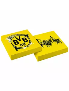 20 Borussia Dortmund papieren servetten 33 x 33 cm