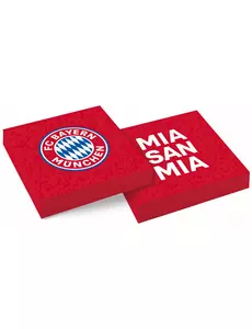 20 Serviettes en papier FC Bayern Munich™ 33 x 33 cm
