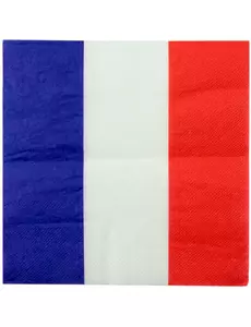 20 Serviettes en papier France 33 x 33 cm