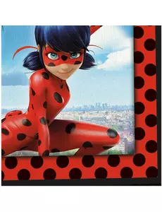 20 Serviettes en papier Ladybug™ à Paris 33 x 33 cm