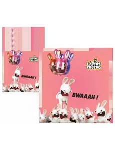 20 Raving Rabbids™ papieren servetten 33 x 33 cm
