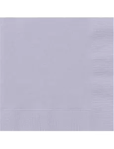 20 serviettes en papier lavande 33 x 33 cm