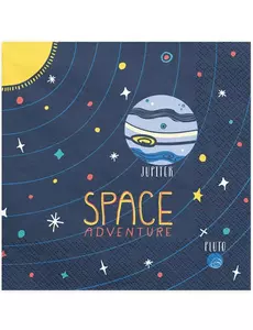 20 Serviettes en papier space adventure 33 x 33 cm