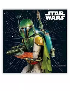 20 Serviettes en papier Star Wars Galaxy™ 33 x 33 cm