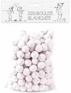 200 boules pour sarbacane blanches