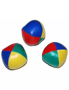3 Balles jonglage colorées 6 cm