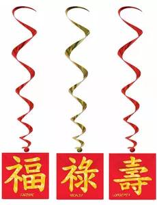 3 Suspensions nouvel an chinois